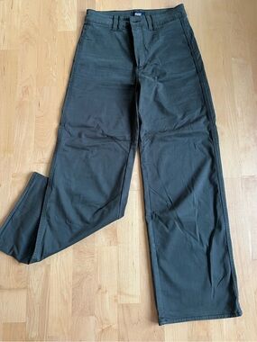 PAIGE Sasha 32 Inch Wide Leg Jean - Forester Green